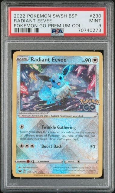 PSA 9 Radiant Eevee #230 - SWSH Promo